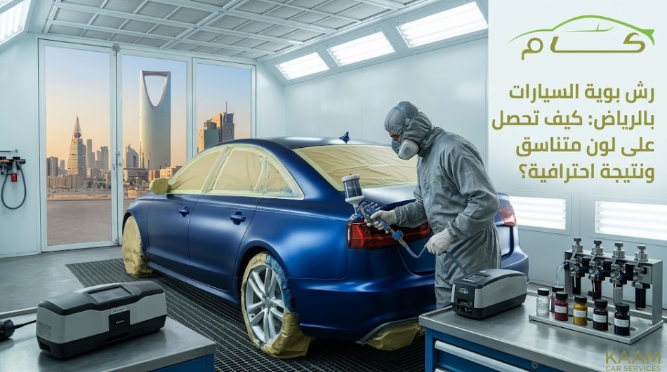رش بوية السيارات بالرياض بألوان متناسقة وتشطيب احترافي